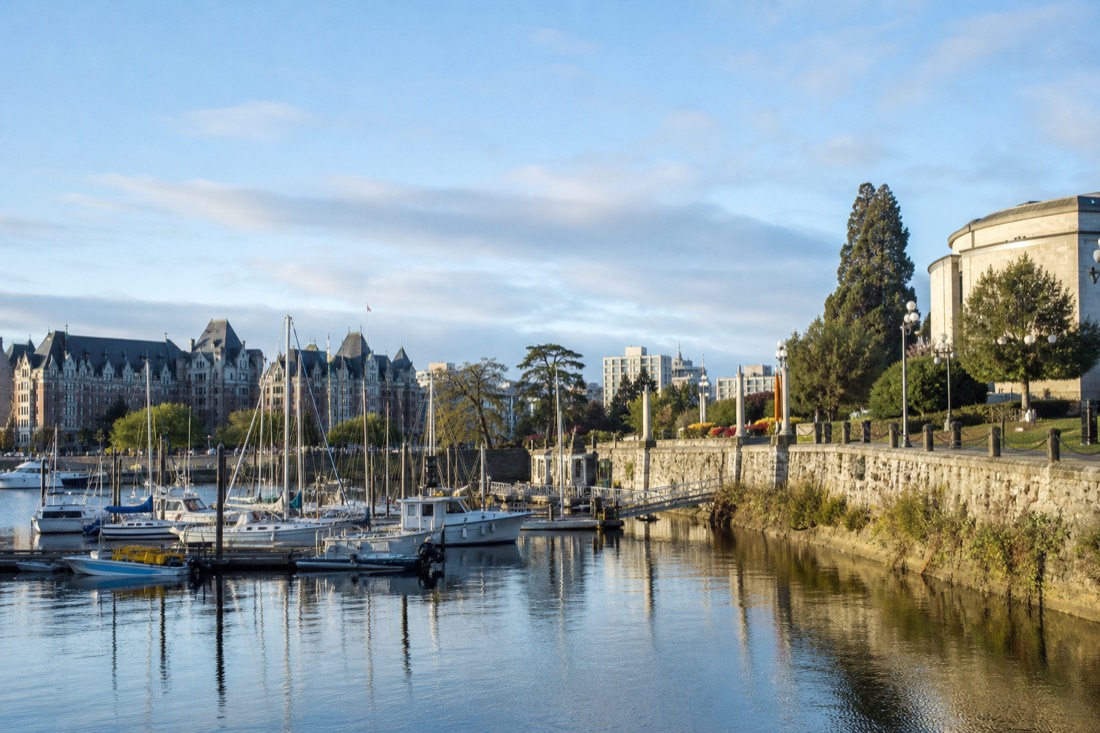 Victoria, the usual starting point for a Malahat Skywalk day trip